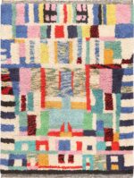 Vintage Swedish Rya Shag Rug 70286 Nazmiyal