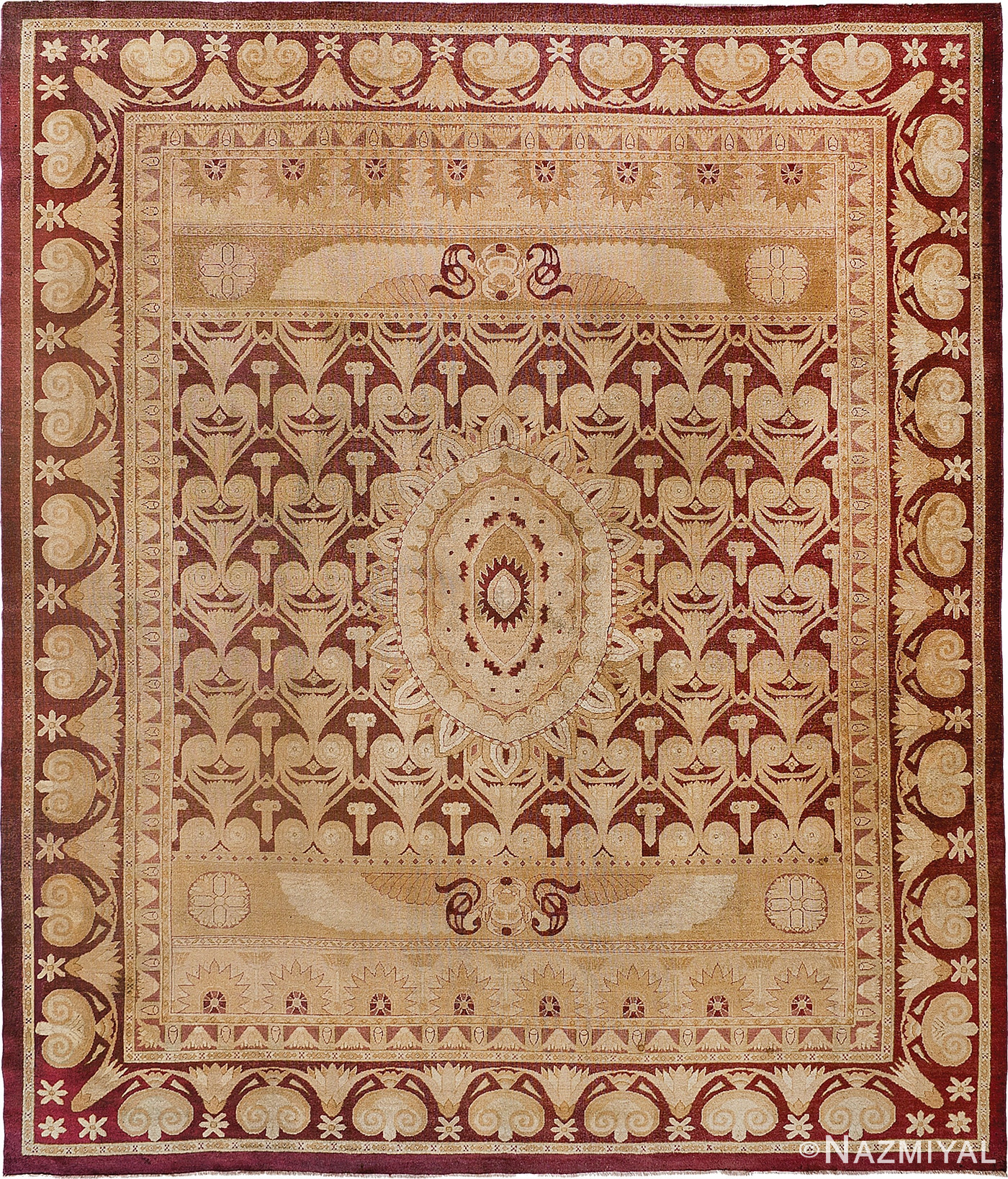 Antique Indian Amritsar Rug Nazmiyal