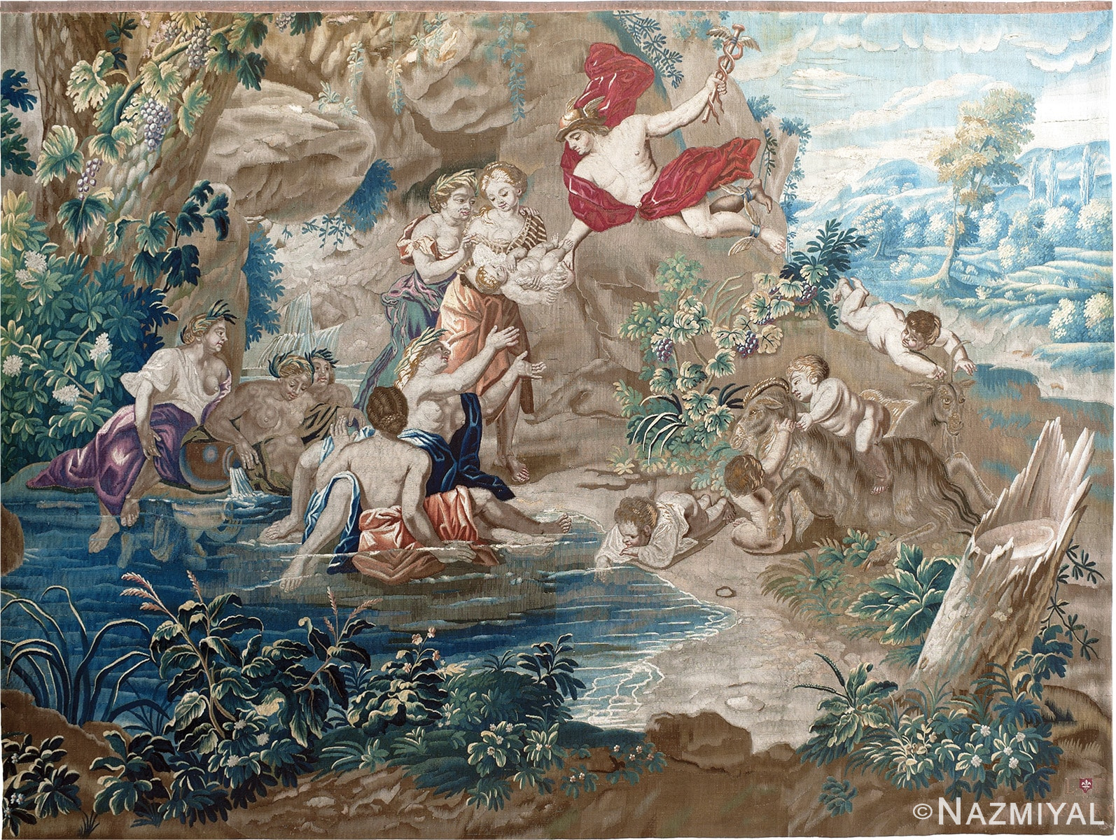 17th Century French Tapestry by Nazmiyal