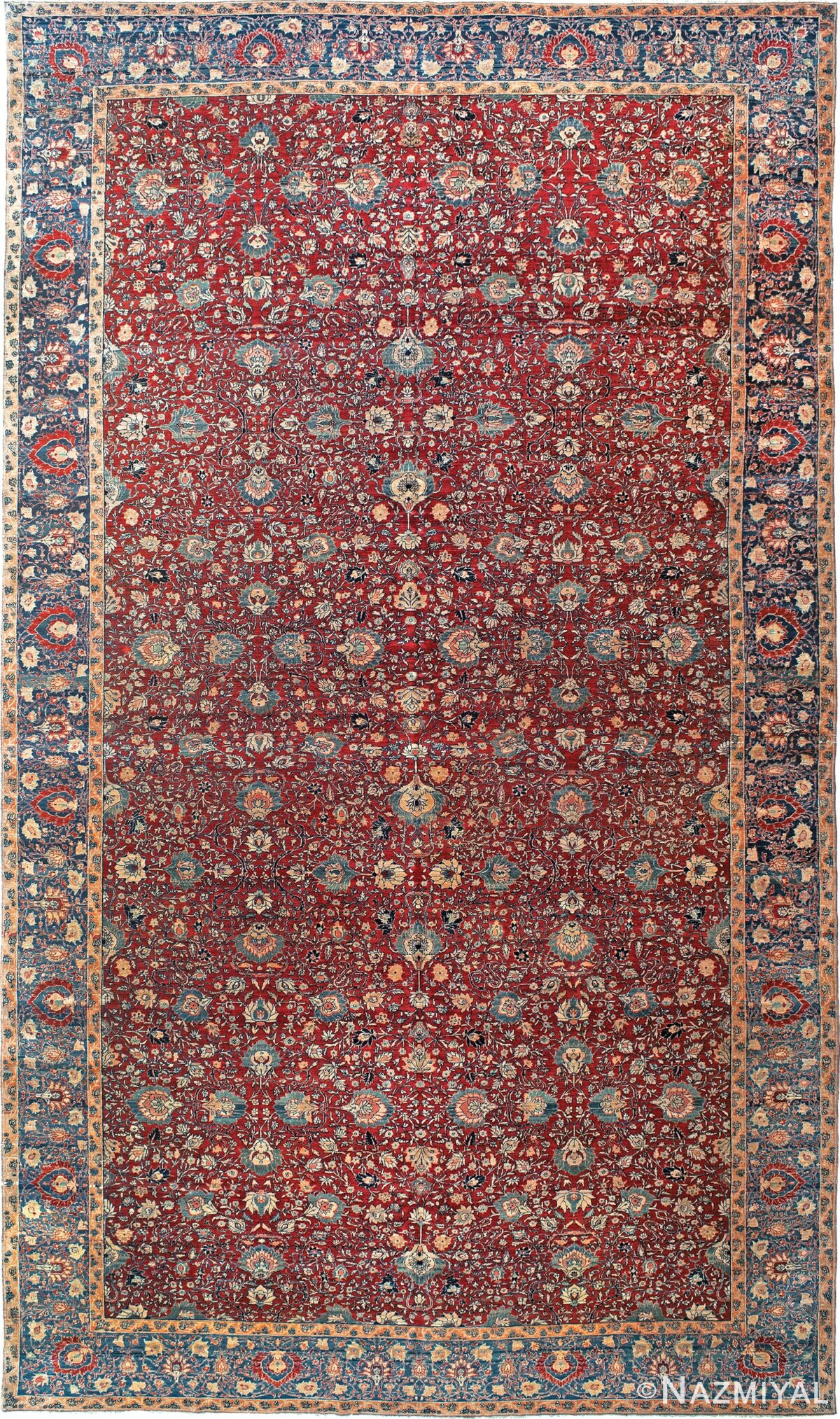 Antique Persian Tabriz Rug Nazmiyal