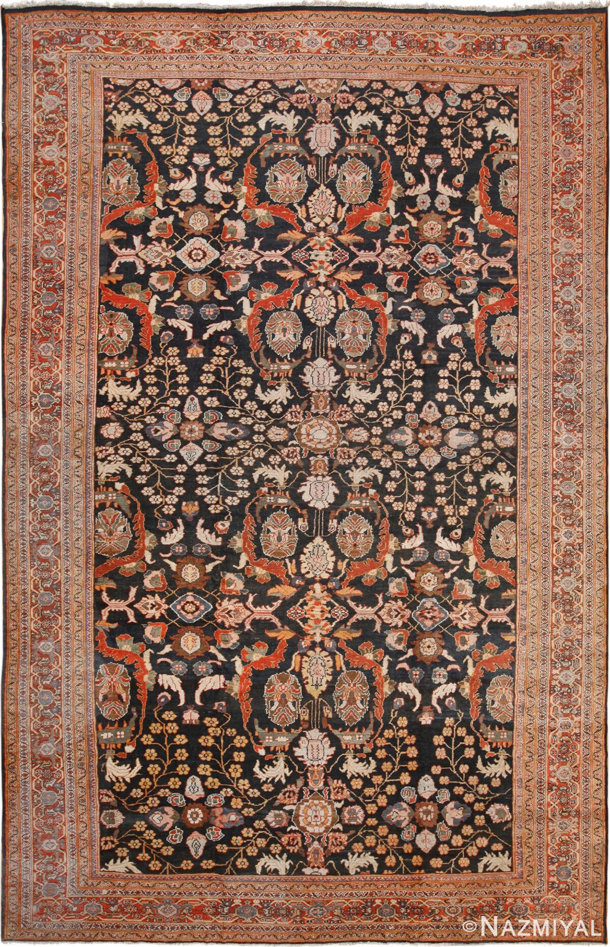 Large Antique Persian Sultanabad Rug 70292 by Nazmiyal NYC
