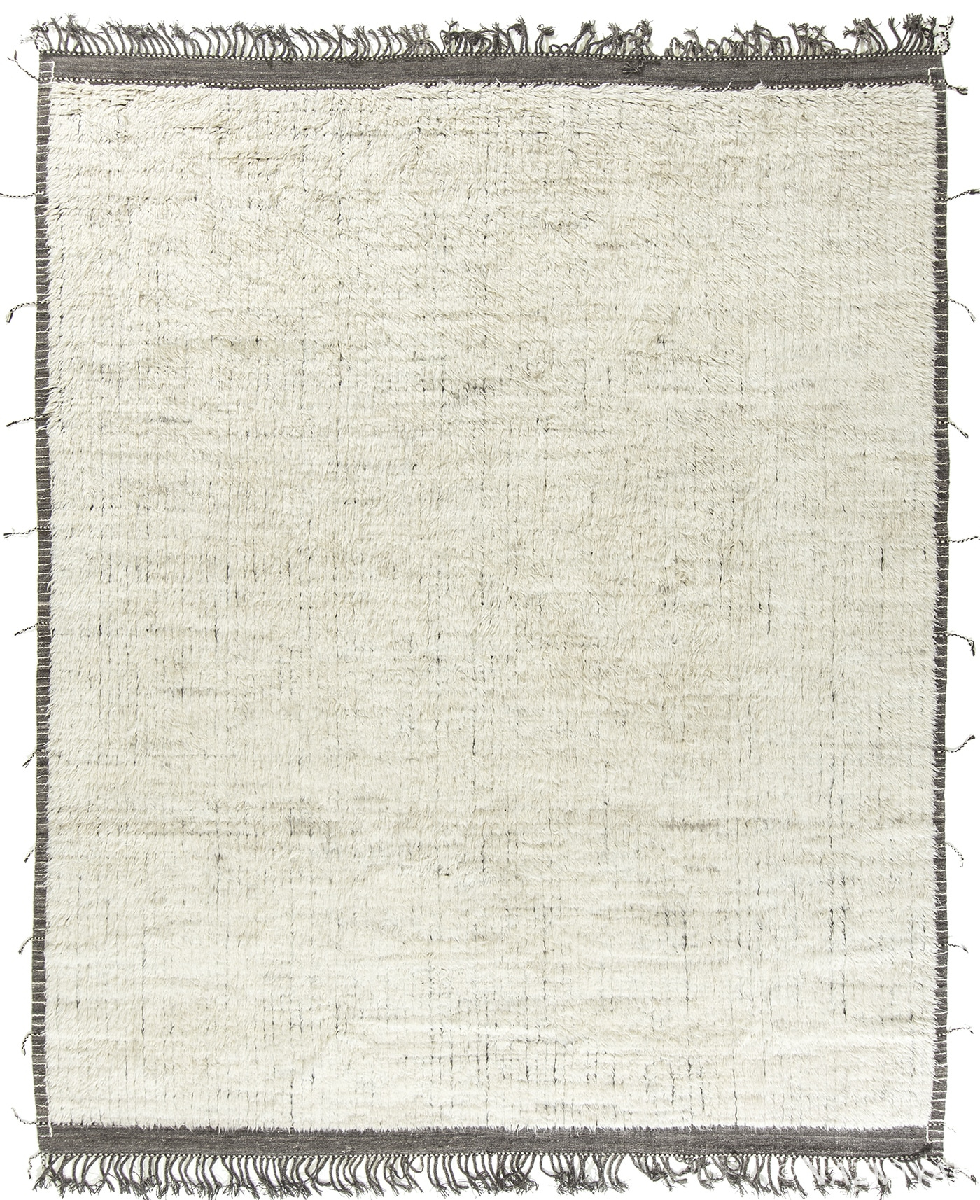 Plush Soft Ivory Wool Pile Modern Boho Chic Area Rug #142743181 by Nazmiyal Antique Rugs