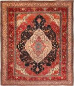 Antique Persian Bakhtiari Rug 70321 by Nazmiyal NYC