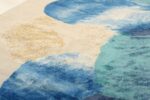 Blues Of Modern Expressionist Collection Rug 152810167 by Nazmiyal NYC