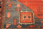 Close Up Antique Bakshaish Persian Rug 70306 by Nazmiyal NYC