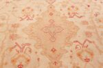 Close Up Antique Turkish Oushak Rug 49691 by Nazmiyal NYC