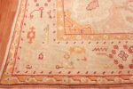 Corner Of Antique Turkish Oushak Rug 49691 by Nazmiyal NYC
