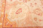 Detail Antique Turkish Oushak Rug 49691 by Nazmiyal NYC