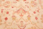 Geometric Flowers Antique Turkish Oushak Rug 49691 by Nazmiyal NYC