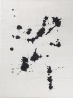 White and Black Modern Expressionist 9 x 12 Size Paint Spatter Rug #152702251 by Nazmiyal Antique Rugs