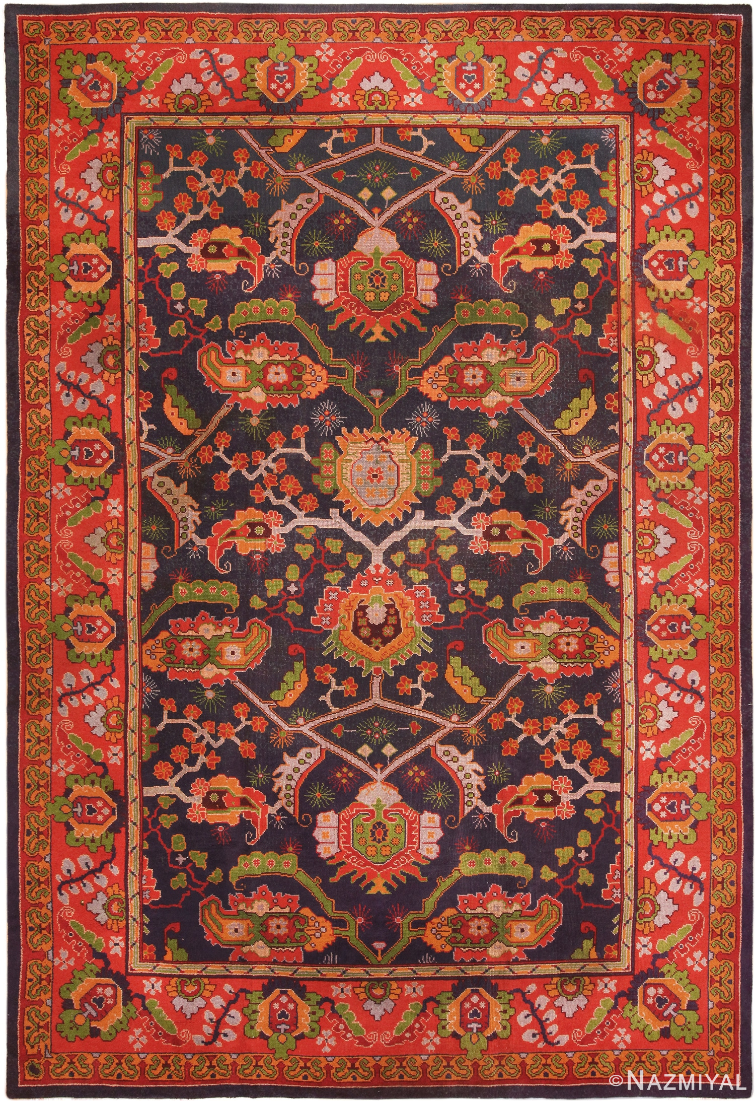 Antique Donegal Irish Rug 70278 by Nazmiyal NYC