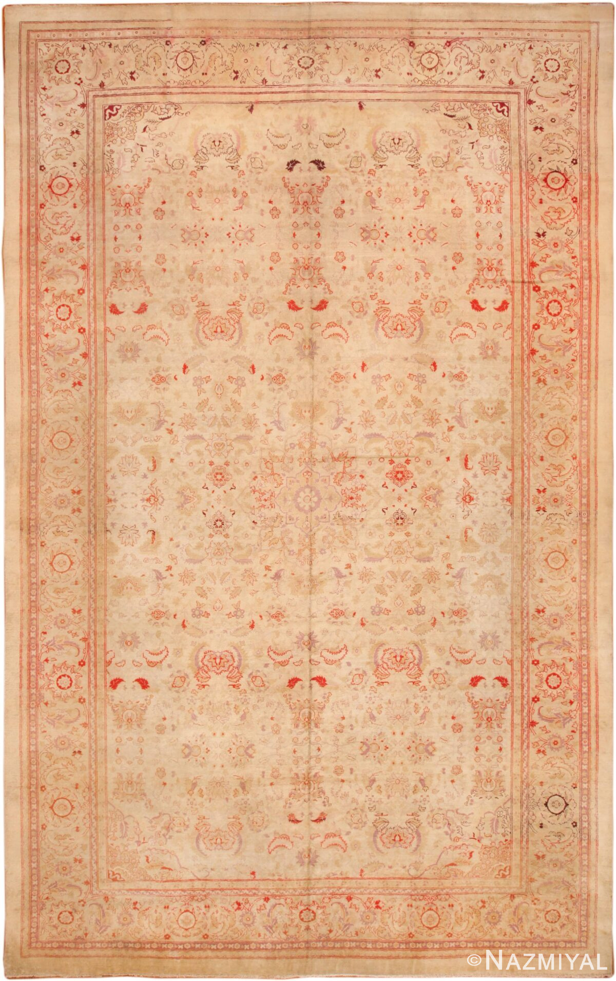 Large Antique Amristar Indian Rug 70304 by Nazmiyal NYC