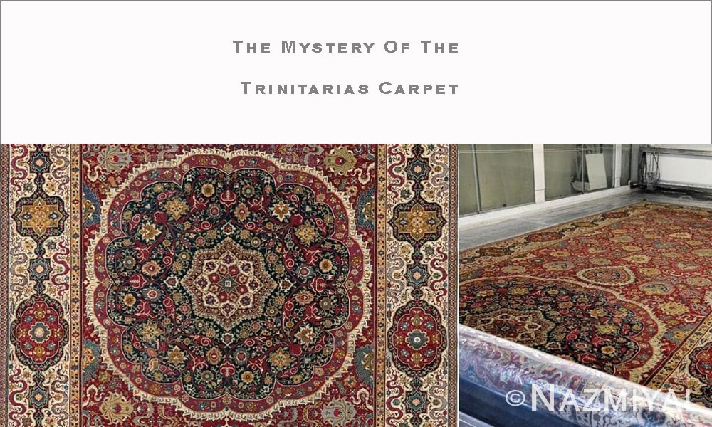 Mystery of The Trinitarias Carpet by Nazmiyal Antique Rugs