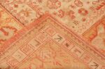Weave Of Antique Oushak Turkish Rug 70317 by Nazmiyal NYC