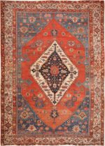 Antique Persian Bakshaish Rug 70318 by Nazmiyal NYC