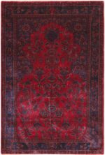 Antique Silk Kashan Prayer Rug 49251 by Nazmiyal NYC