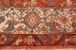 Border Of Antique Persian Bakshaish Rug 70318 by Nazmiyal NYC