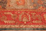 Border Of Large Antique Turkish Oushak Rug 49596 by Nazmiyal NYC