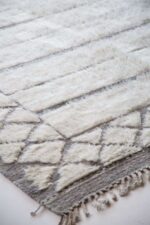 Corner Of Modern Boho Chic Rug Corner Of Modern Boho Chic Rug 142793903 by Nazmiyal NYC
