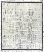 Modern Plush Black and White Boho Chic Area Rug #142742897 by Nazmiyal Antique Rugs