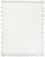 Solid White Plush Pile Contemporary Modern Boho Chic Rug #142778804 by Nazmiyal Antique Rugs