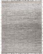 Plush Textured Gray Modern Boho Chic Room Size Rug #142793504 by Nazmiyal Antique Rugs