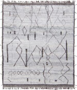 Modern Boho Chic Rug 142793617 by Nazmiyal NYC