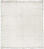 Primitive Design White Modern Boho Chic Area Rug #14279517 by Nazmiyal Antique Rugs