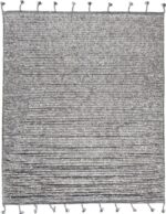Solid Gray Modern Boho Chic Soft Plush Wool Rug #142808764 by Nazmiyal Antique Rugs