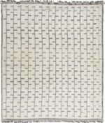Contemporary White Grey Boho Chic Modern Area Rug #142814867 by Nazmiyal Antique Rugs