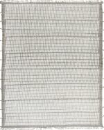 Geometric Grid Design Modern Gray Boho Chic Rug #142815011 by Nazmiyal Antique Rugs