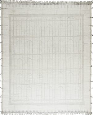 Grid Design Neutral Large Modern Boho Chic Area Rug #142815819 by Nazmiyal Antique Rugs