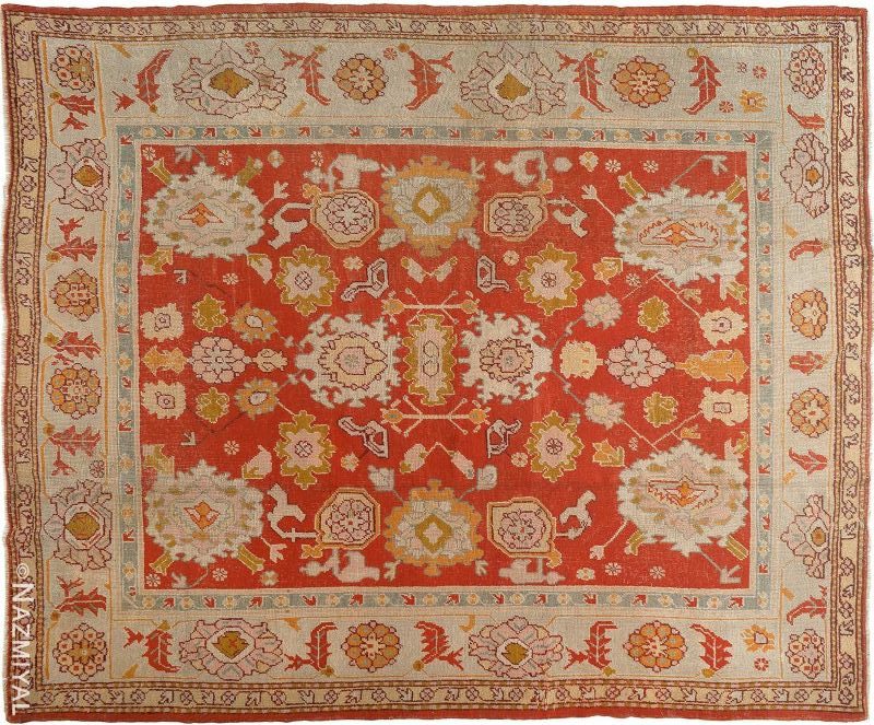 Antique Turkish Oushak Rug Antique Turkish Oushak Rug Nazmiyal