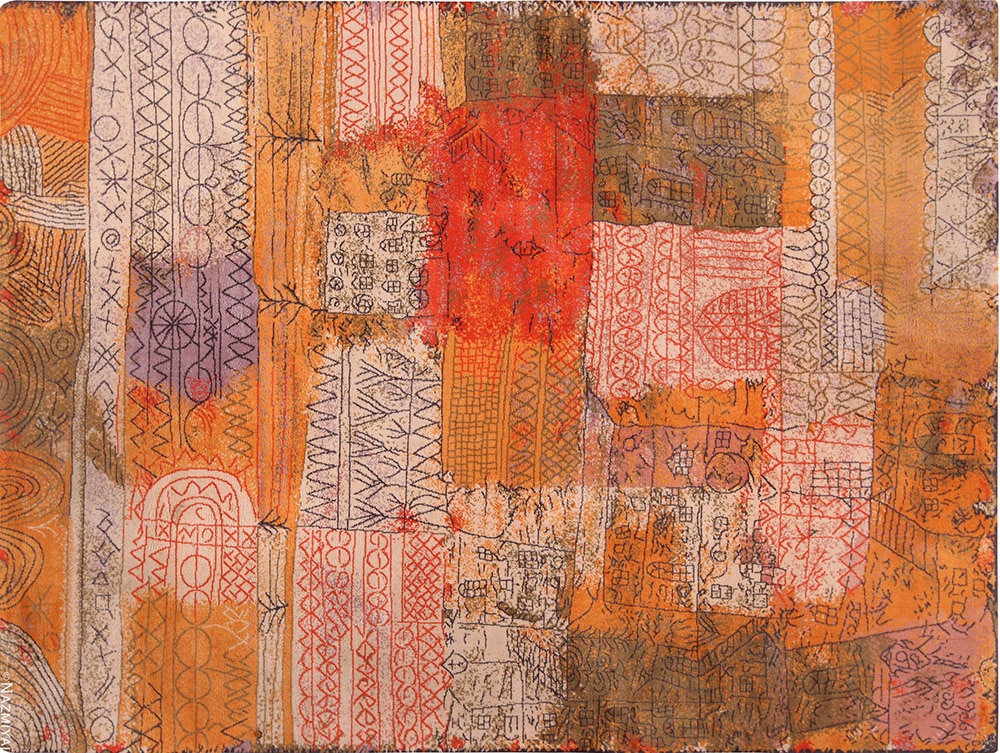 Vintage Paul Klee Art Rug #71513 Vintage Paul Klee Art Rug #71513 by Nazmiyal Antique Rugs