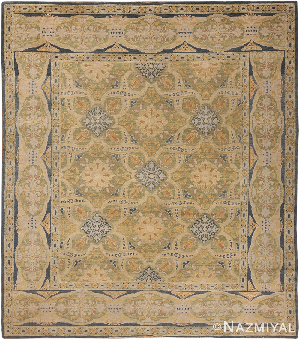 Antique Spanish Alcaraz Rug 70336 by Nazmiyal NYC