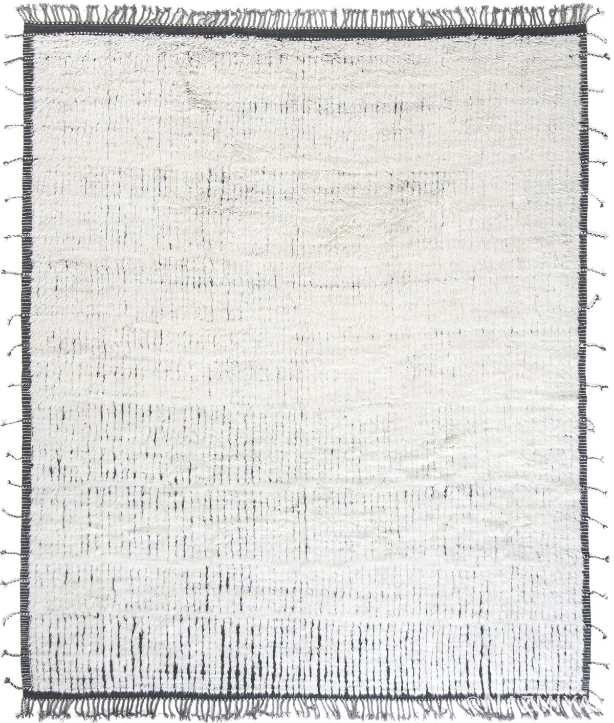 Black and White Boho Chic Room Size Modern Rug #142743614 by Nazmiyal Antique Rugs