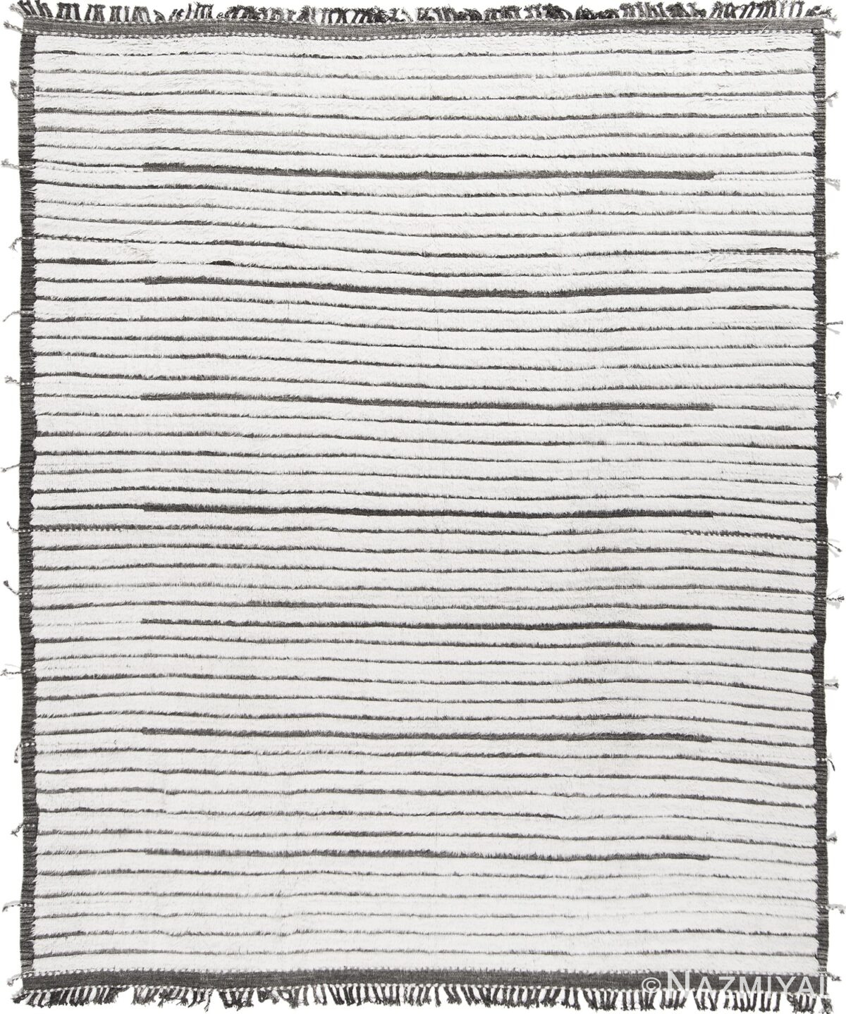 Linear Design Modern Boho Chic High Low Pile Area Rug #142793310 by Nazmiyal Antique Rugs