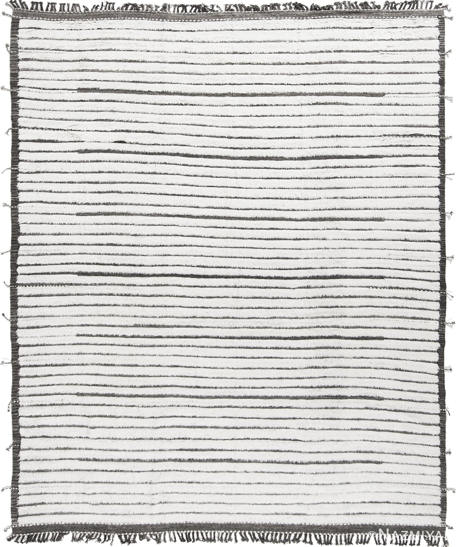 Linear Design Modern Boho Chic High Low Pile Area Rug #142793310 by Nazmiyal Antique Rugs
