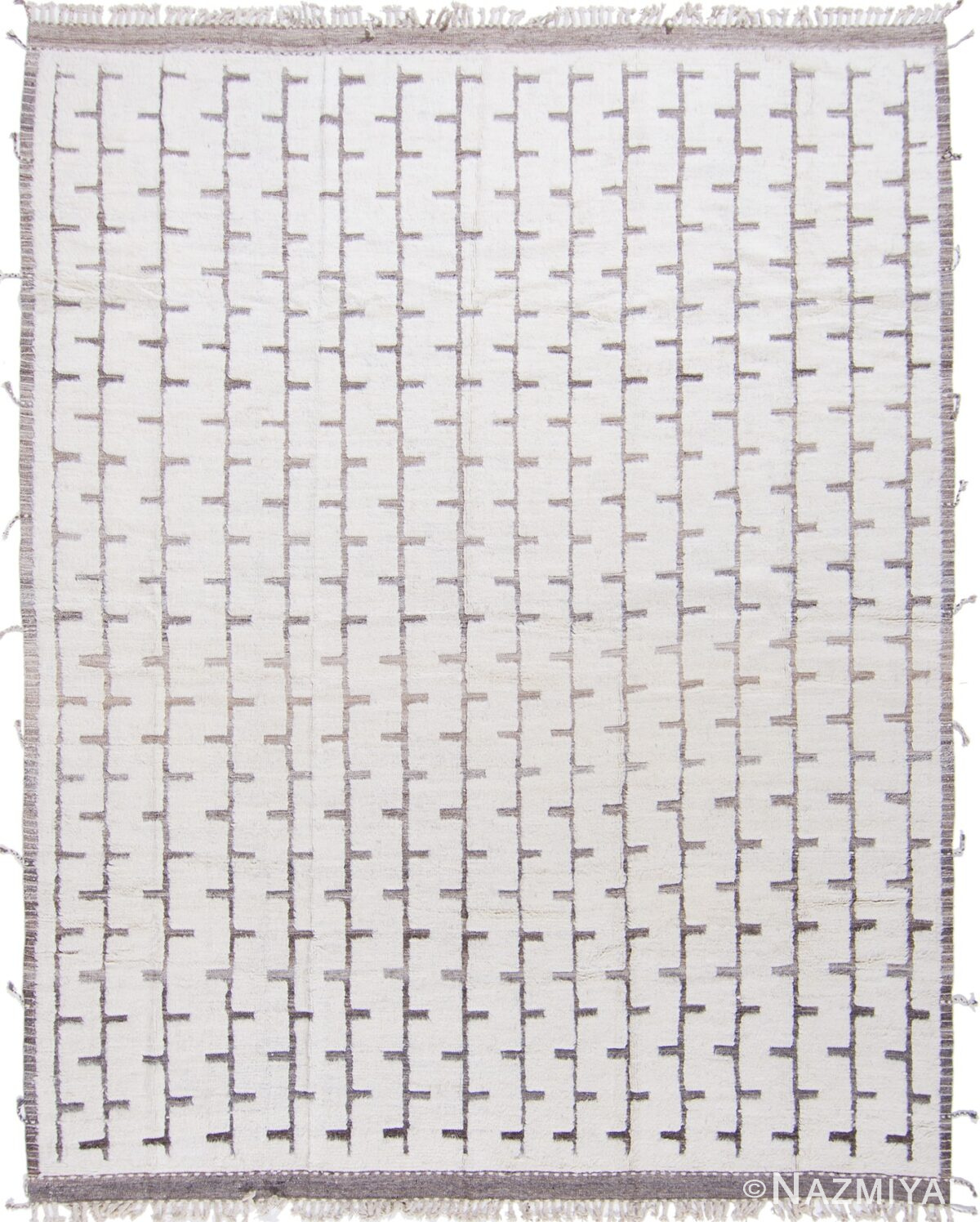 Geometric Primitive Design Modern Boho Chic Wool Rug #142794730 by Nazmiyal Antique Rugs