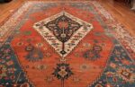 Whole View Of Antique Persian Bakshaish Rug 70318 by Nazmiyal NYC