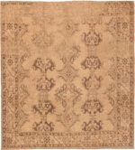 Earth Tone Shabby Chic Antique Turkish Oushak Area Rug #46693 by Nazmiyal Antique Rugs