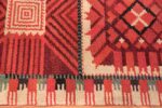 Border Of Vintage Scandinavian Marta Mass Rug 70365 by Nazmiyal NYC