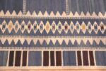 Border Of Vintage Scandinavian Swedish Kilim Rug 70364 by Nazmiyal NYC