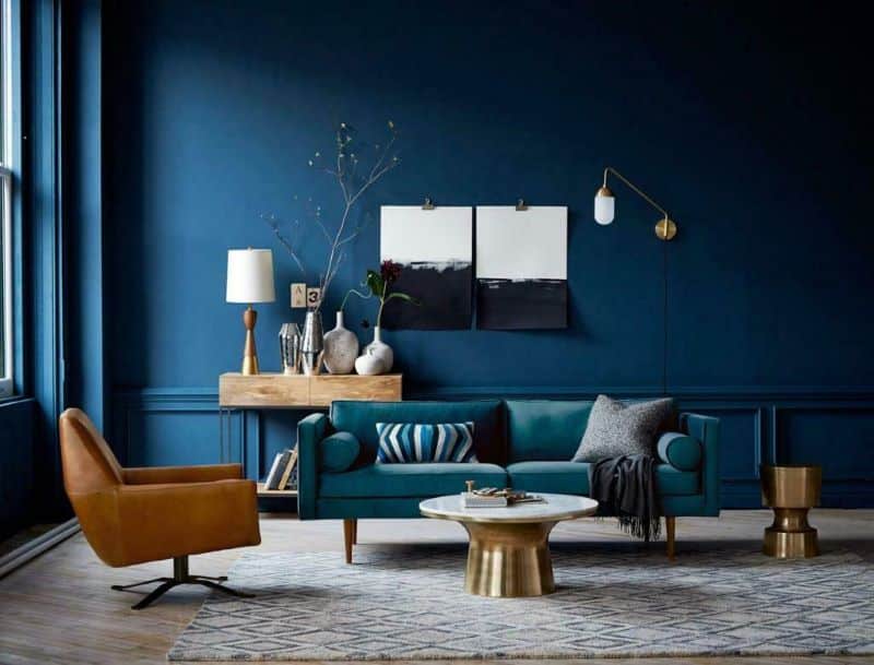 Interior Decor with Cool Colors Nazmiyal