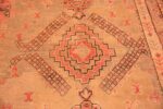 Detail Oversized Antique Turkish Oushak Rug 50199 Nazmiyal NYC