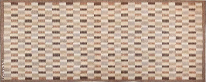 Vintage Oversize Scandinavian Brita Grahn Kilim Rug Nazmiyal