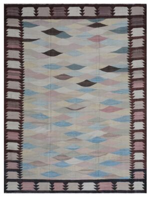 Modern Flat Weave Rug 802087464 by Nazmiyal NYC