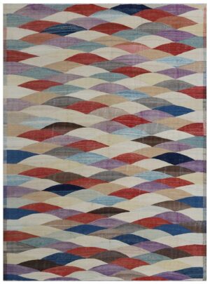 Modern Flat Weave Rug 802088615 by Nazmiyal NYC