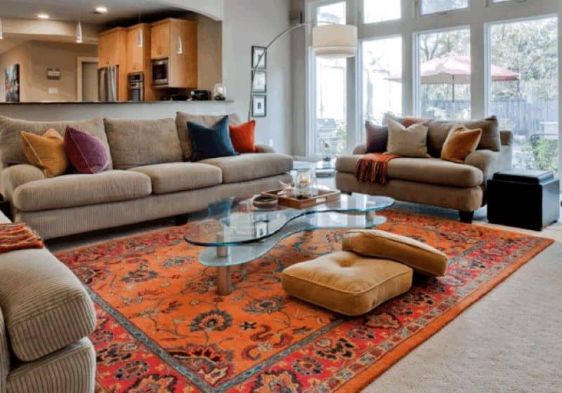 Colorful Rug Over Carpet Colorful Rug Over Carpet Nazmiyal