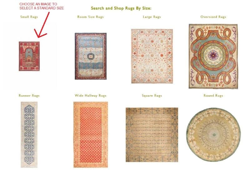 Search by Standard Rug Size Search by Standard Rug Size Nazmiyal